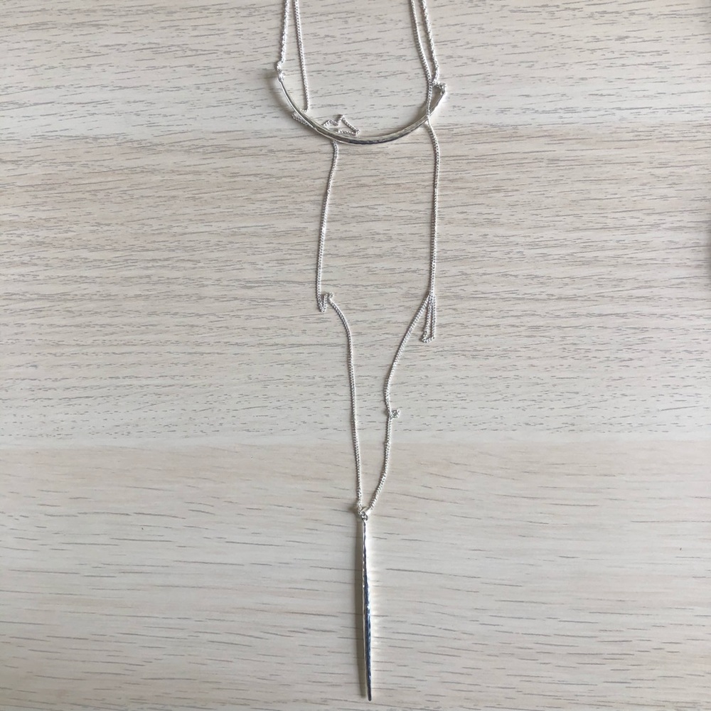 Kari layered necklace - silver